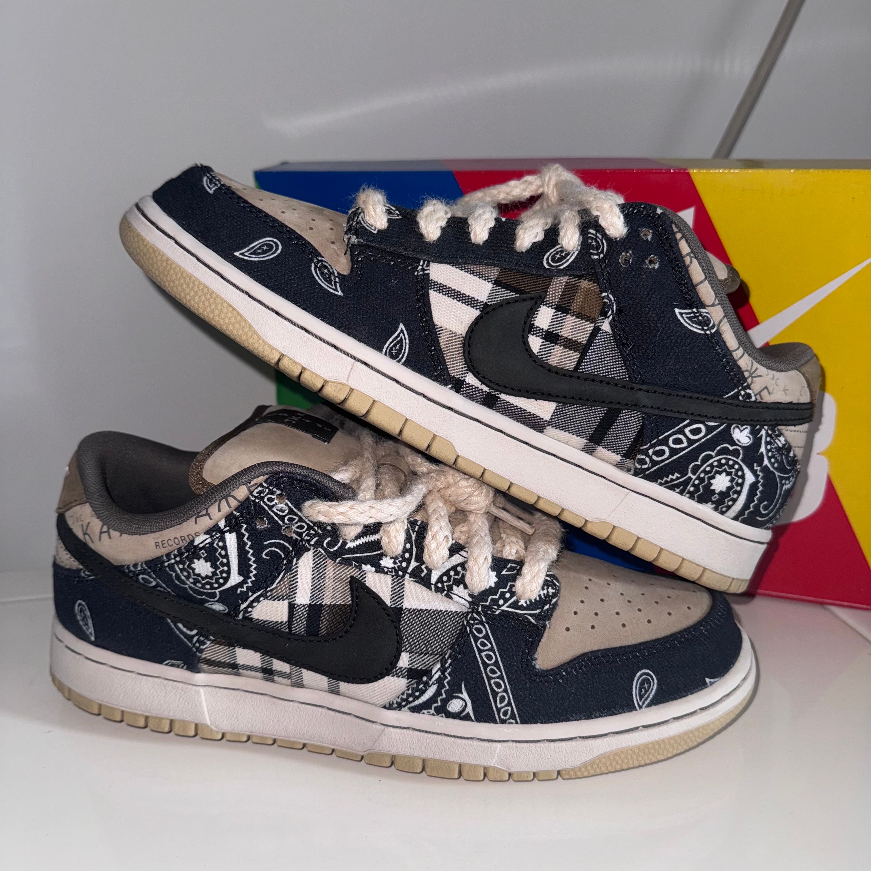 Travis Scott × Nike SB Dunk Low "Black/Parachute Beige"