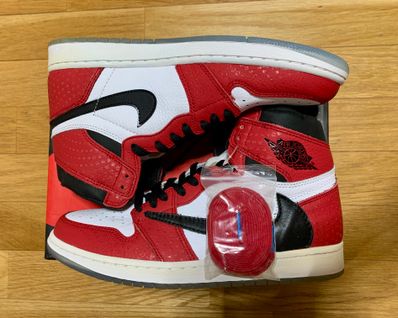 Spiderman × Nike Air Jordan 1 Origin Story "Gym Red/White/Photo Blue/Black"