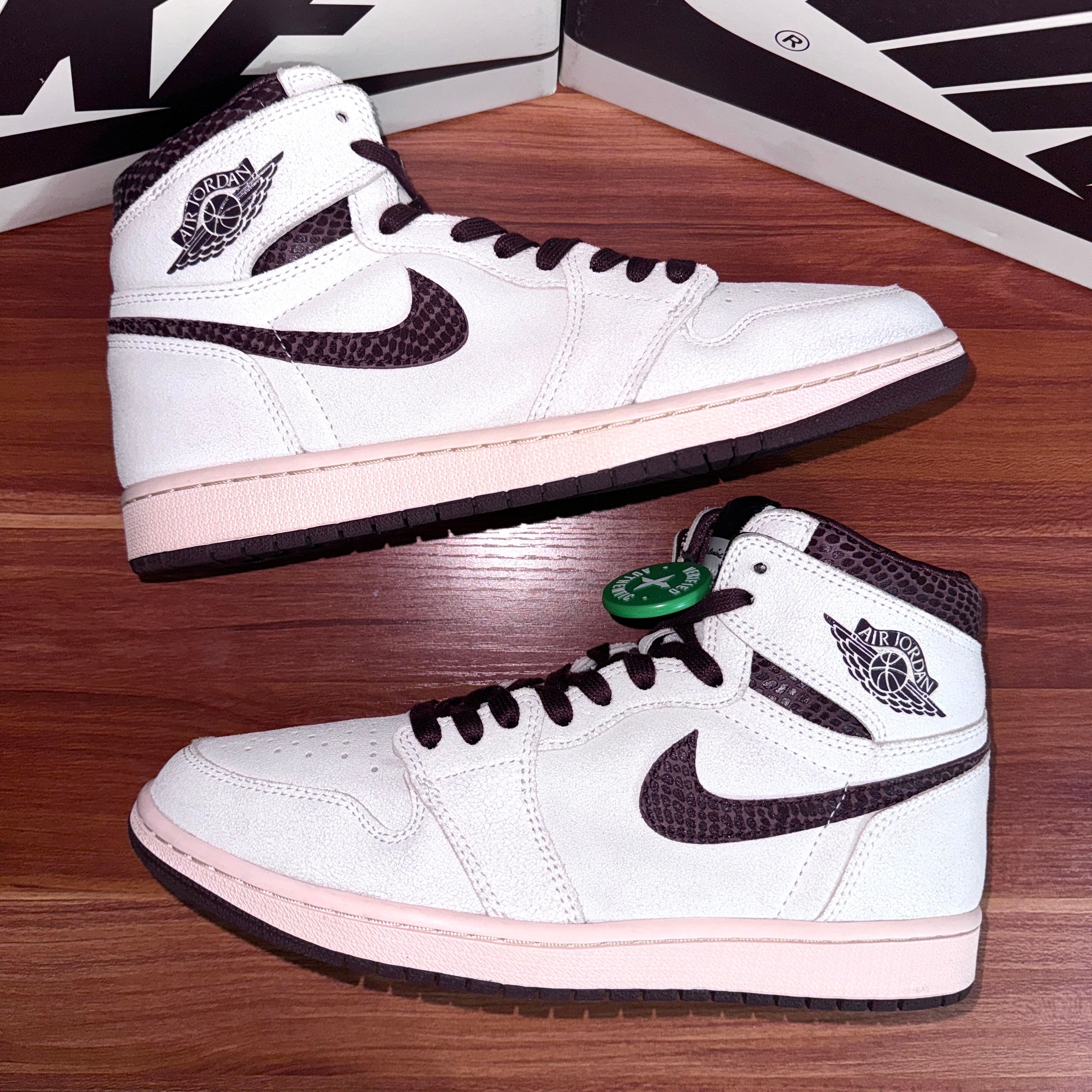 A Ma Maniere × Nike Air Jordan 1 Retro High OG "Sail and Burgundy"