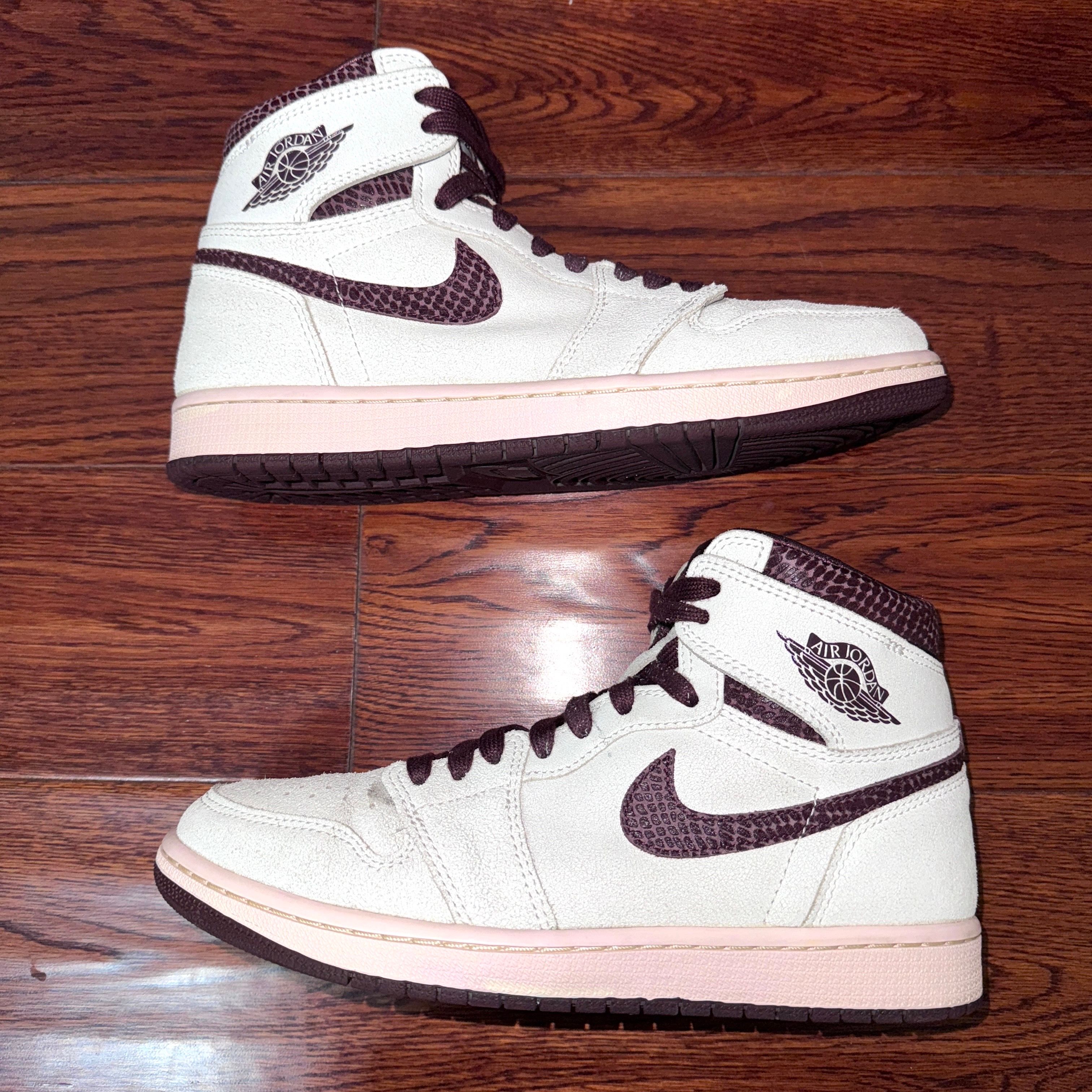 A Ma Maniere × Nike Air Jordan 1 Retro High OG "Sail and Burgundy"