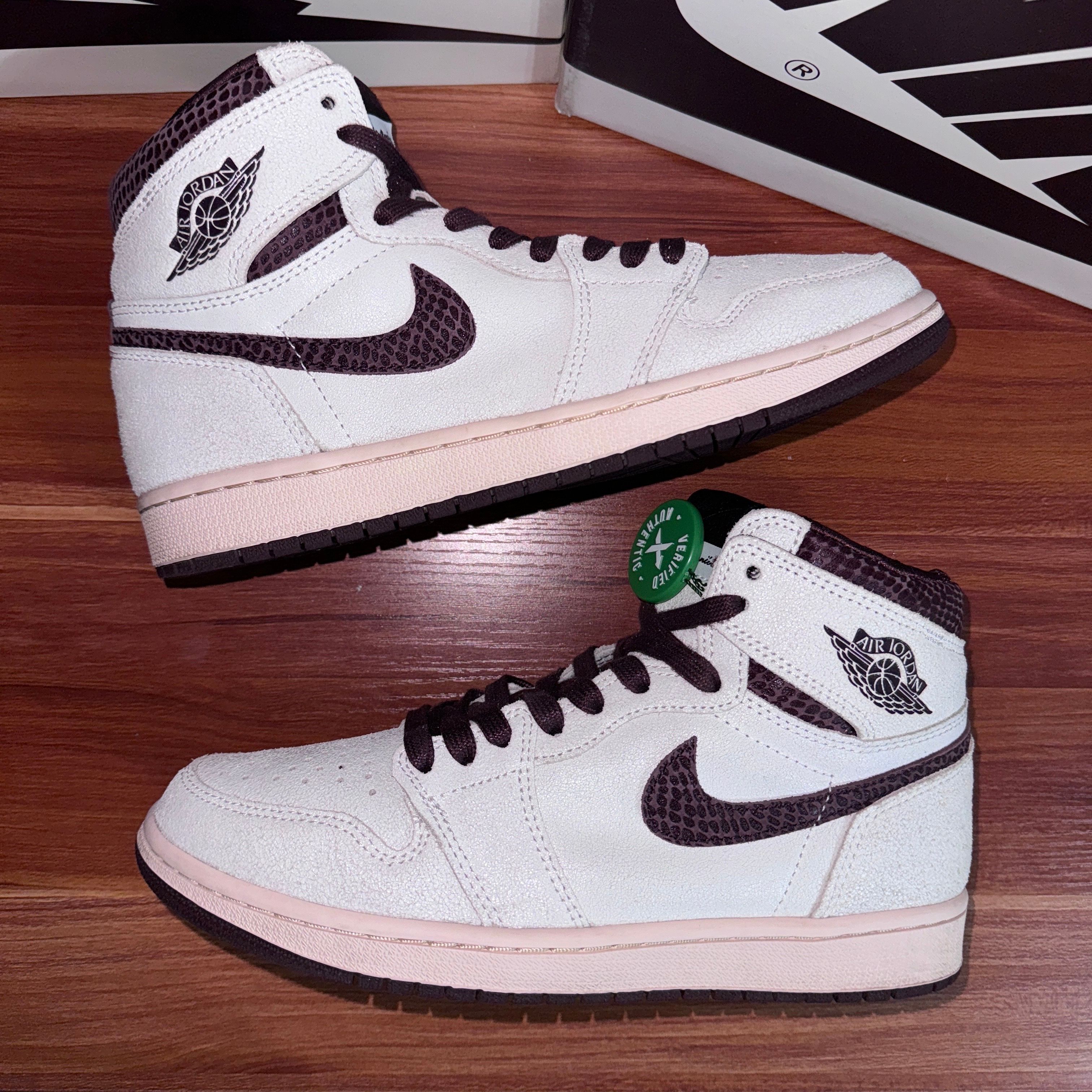 A Ma Maniere × Nike Air Jordan 1 Retro High OG "Sail and Burgundy"