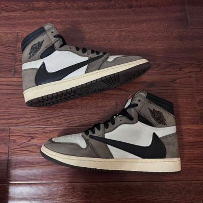 Travis Scott × Nike Air Jordan 1 Retro High OG TS SP "Sail/Dark Mocha"