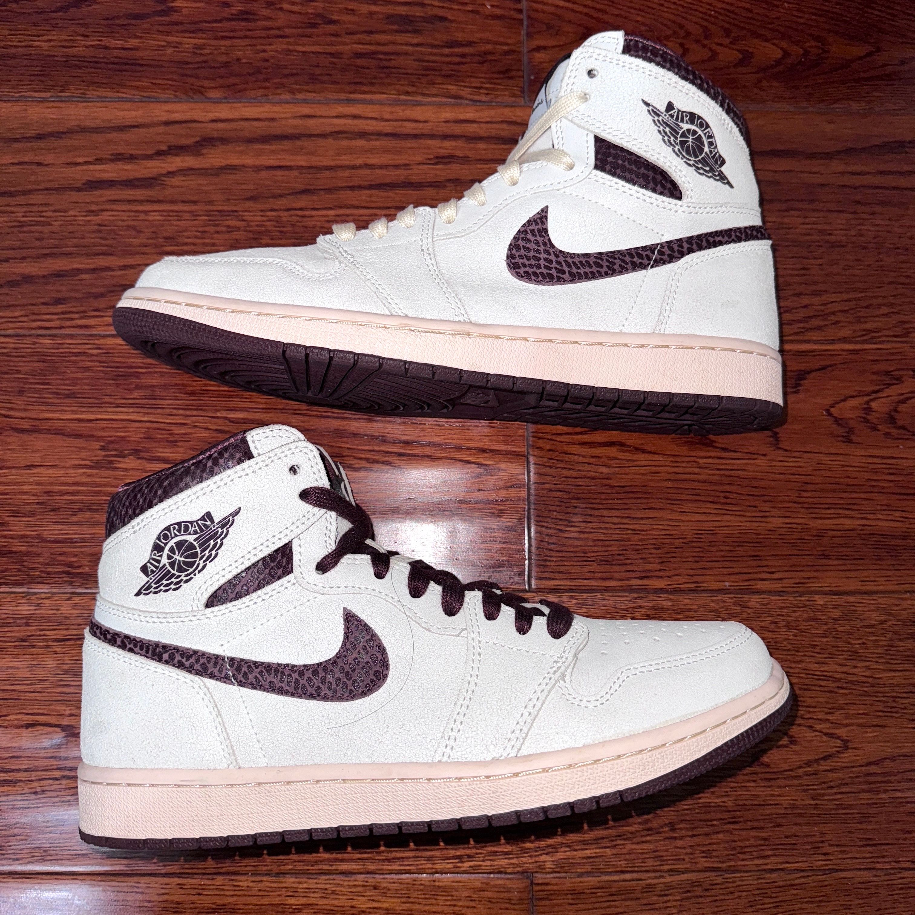 A Ma Maniere × Nike Air Jordan 1 Retro High OG "Sail and Burgundy"