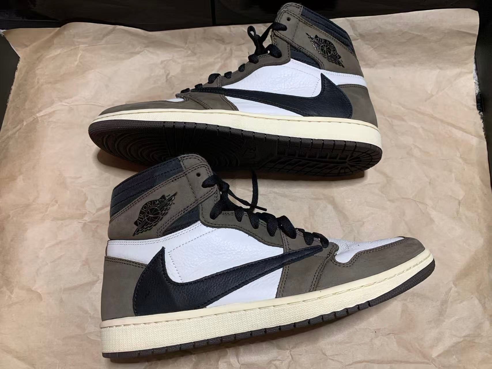 Travis Scott × Nike Air Jordan 1 Retro High OG TS SP "Sail/Dark Mocha"