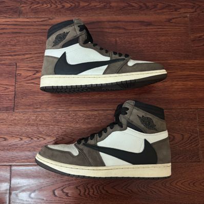 Travis Scott × Nike Air Jordan 1 Retro High OG TS SP "Sail/Dark Mocha"