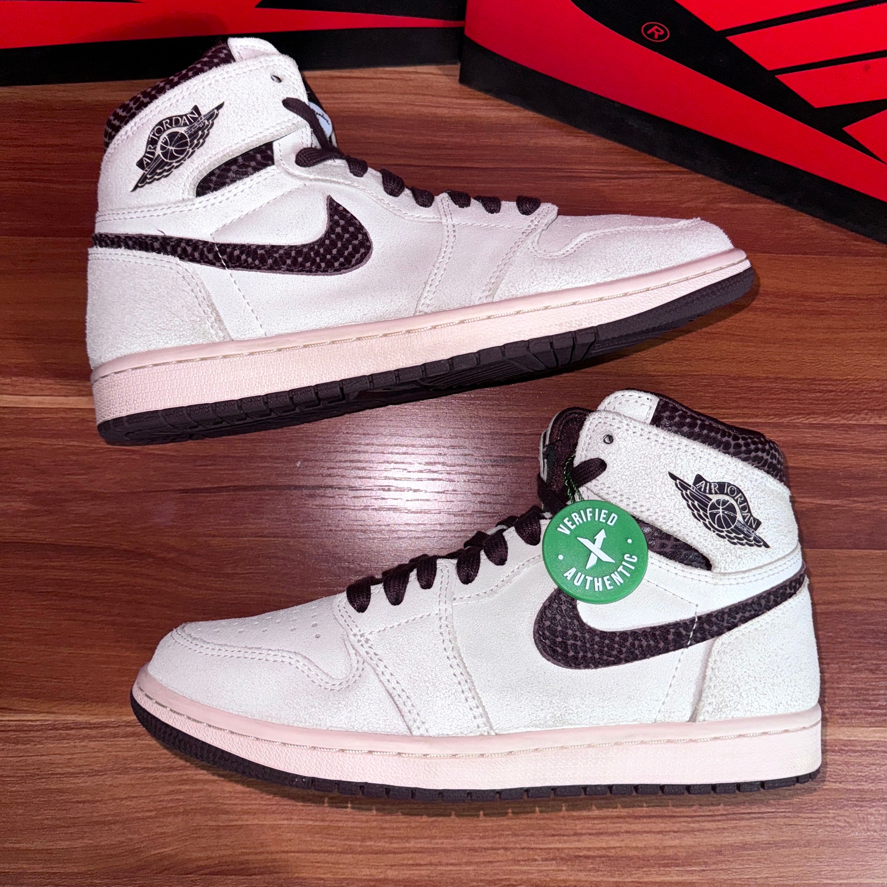 A Ma Maniere × Nike Air Jordan 1 Retro High OG "Sail and Burgundy"