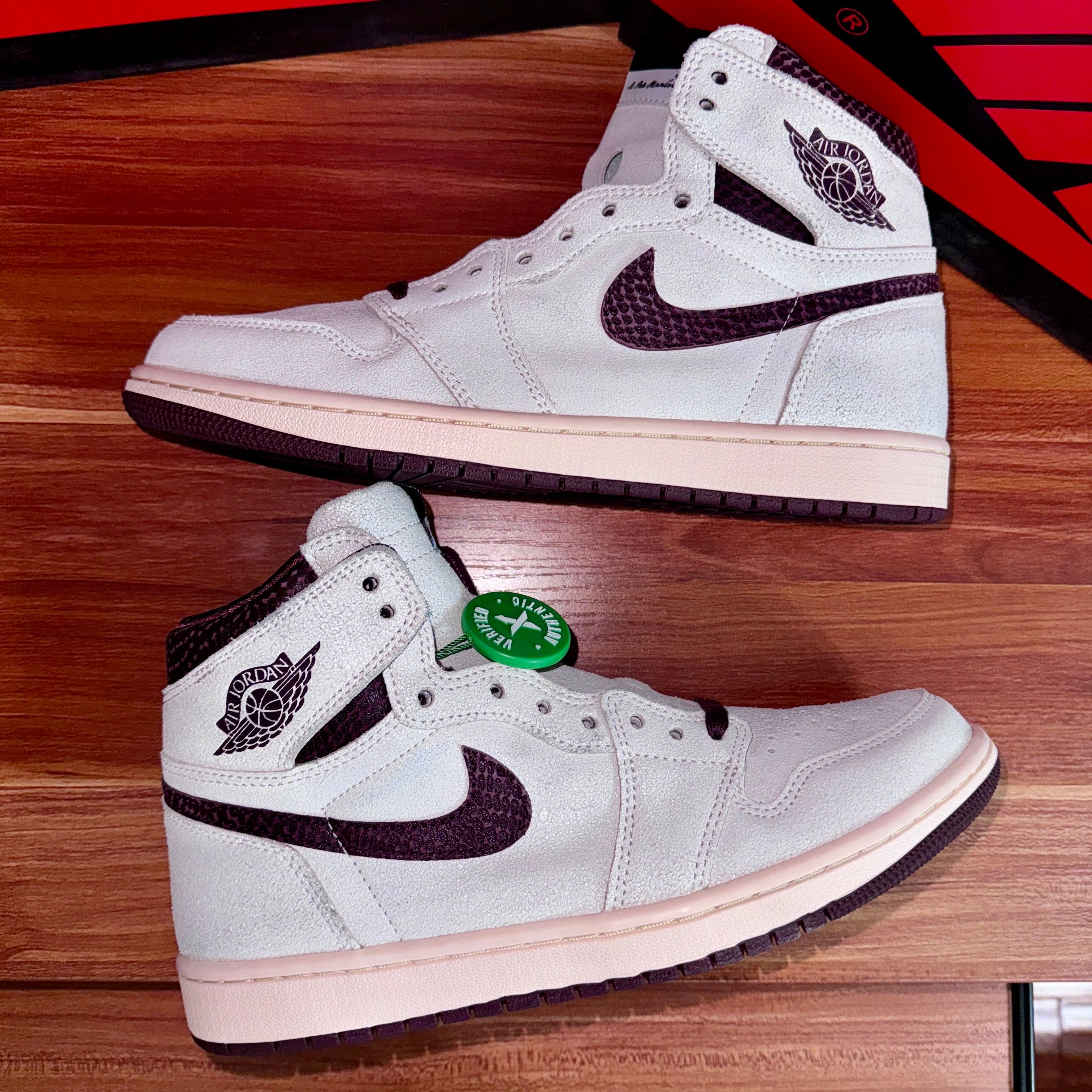 A Ma Maniere × Nike Air Jordan 1 Retro High OG "Sail and Burgundy"