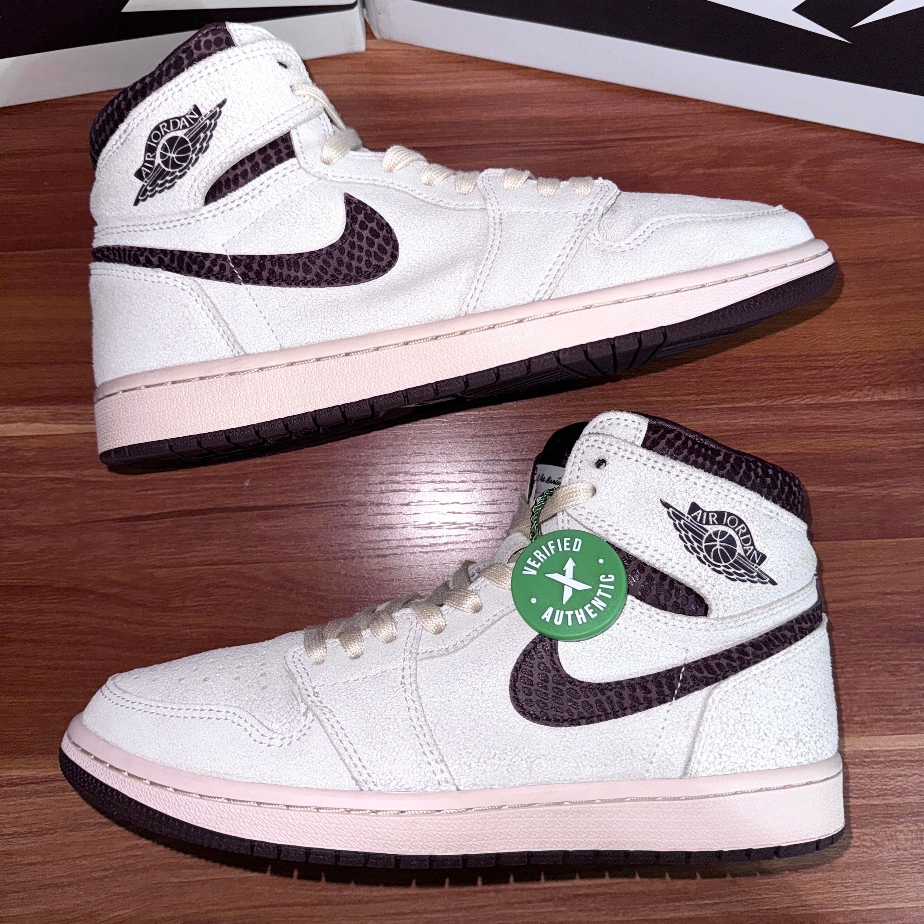 A Ma Maniere × Nike Air Jordan 1 Retro High OG "Sail and Burgundy"