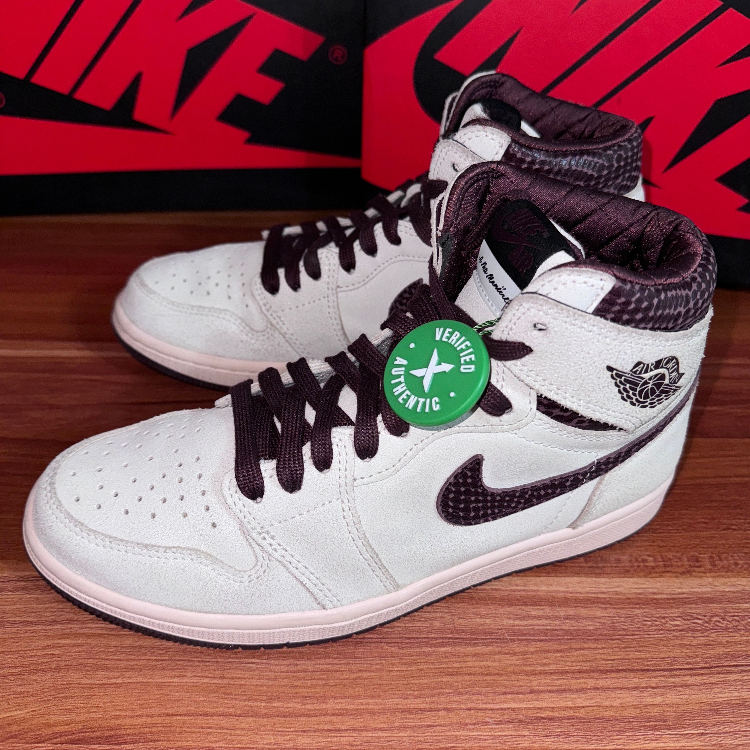 A Ma Maniere × Nike Air Jordan 1 Retro High OG "Sail and Burgundy"