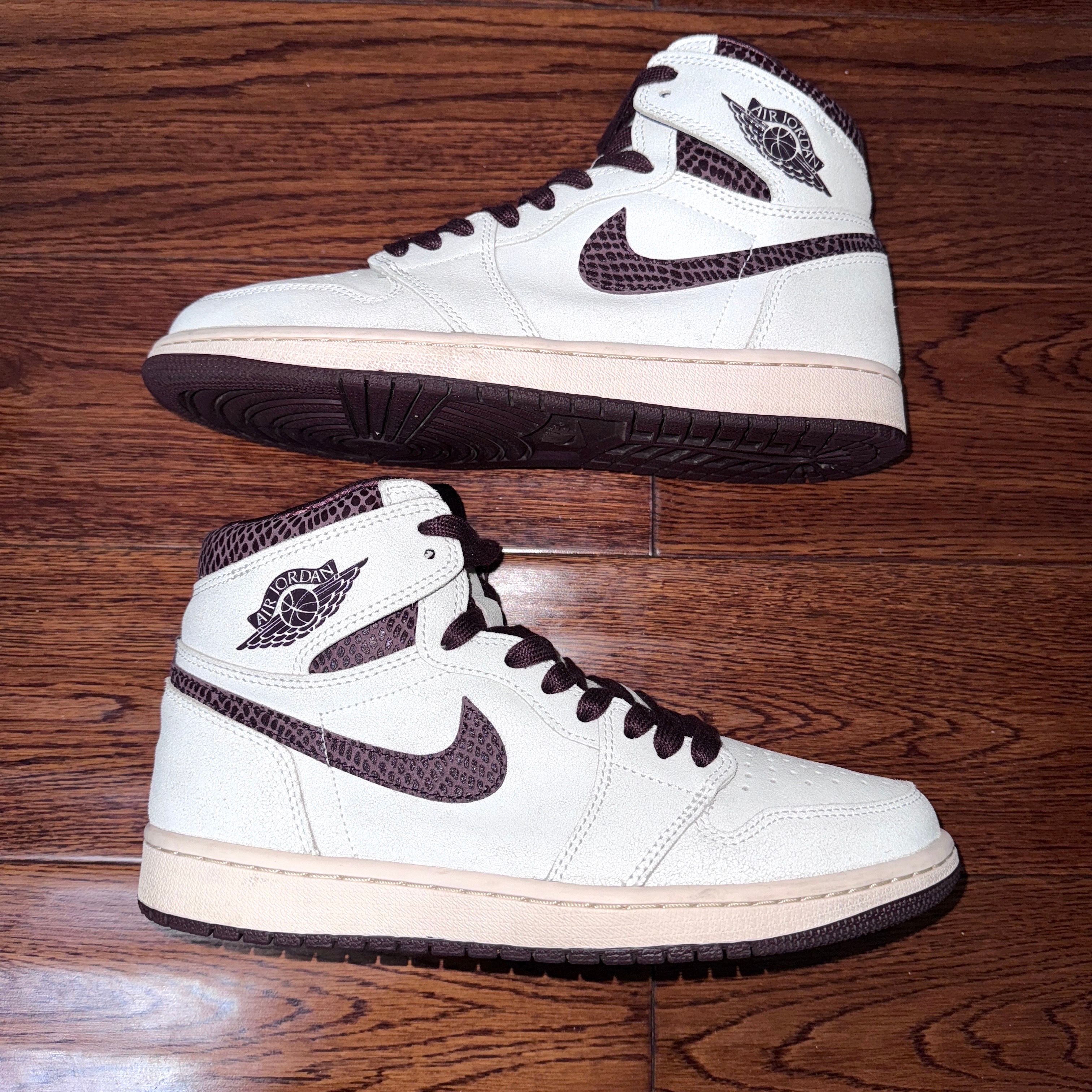 A Ma Maniere × Nike Air Jordan 1 Retro High OG "Sail and Burgundy"