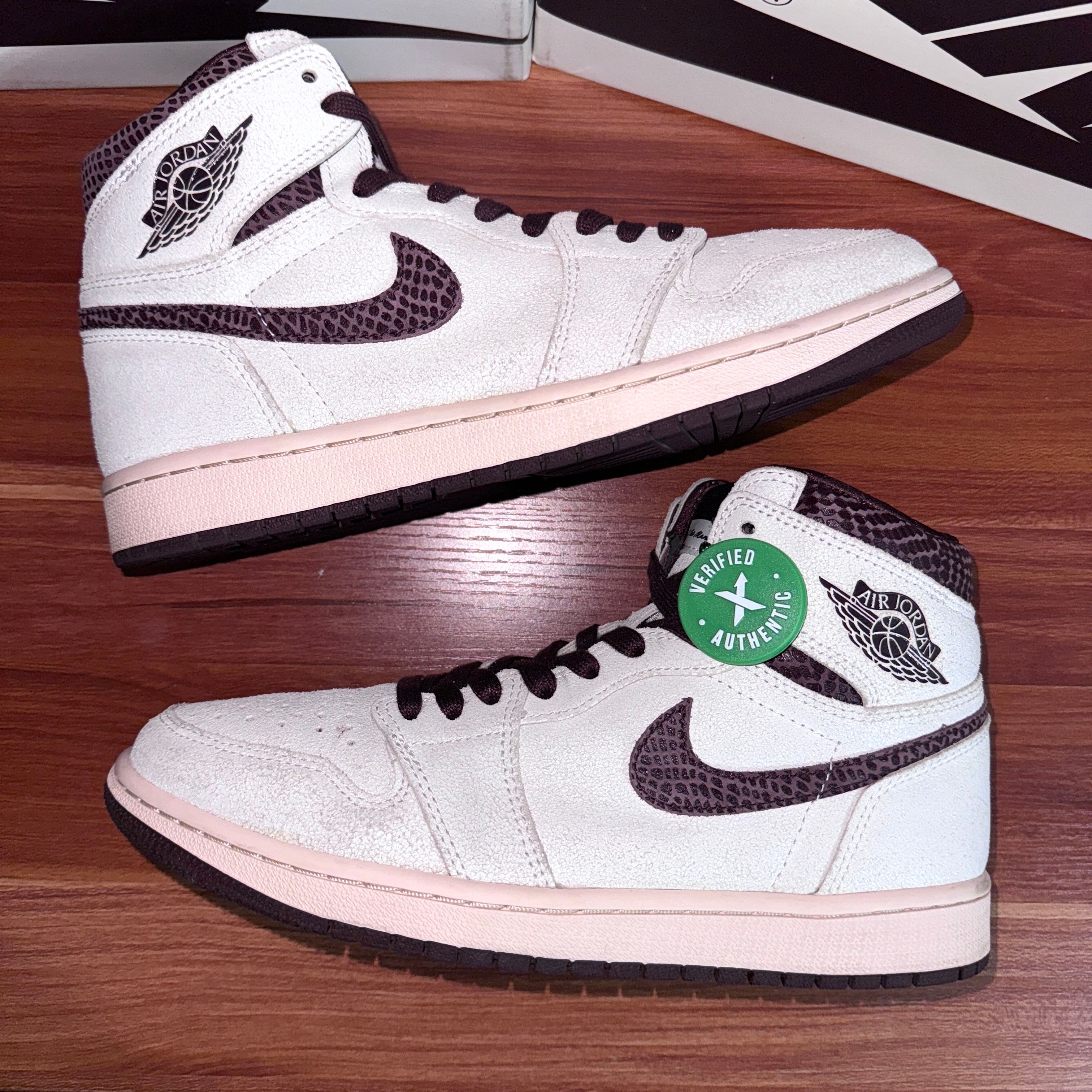 A Ma Maniere × Nike Air Jordan 1 Retro High OG "Sail and Burgundy"