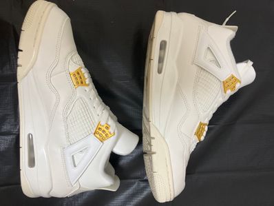 Nike Women's Air Jordan 4 Retro "White & Gold"