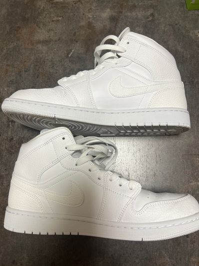 Nike Air Jordan 1 Mid "Triple White"(2020)