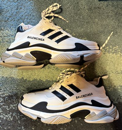 adidas × BALENCIAGA Triple S "White"
