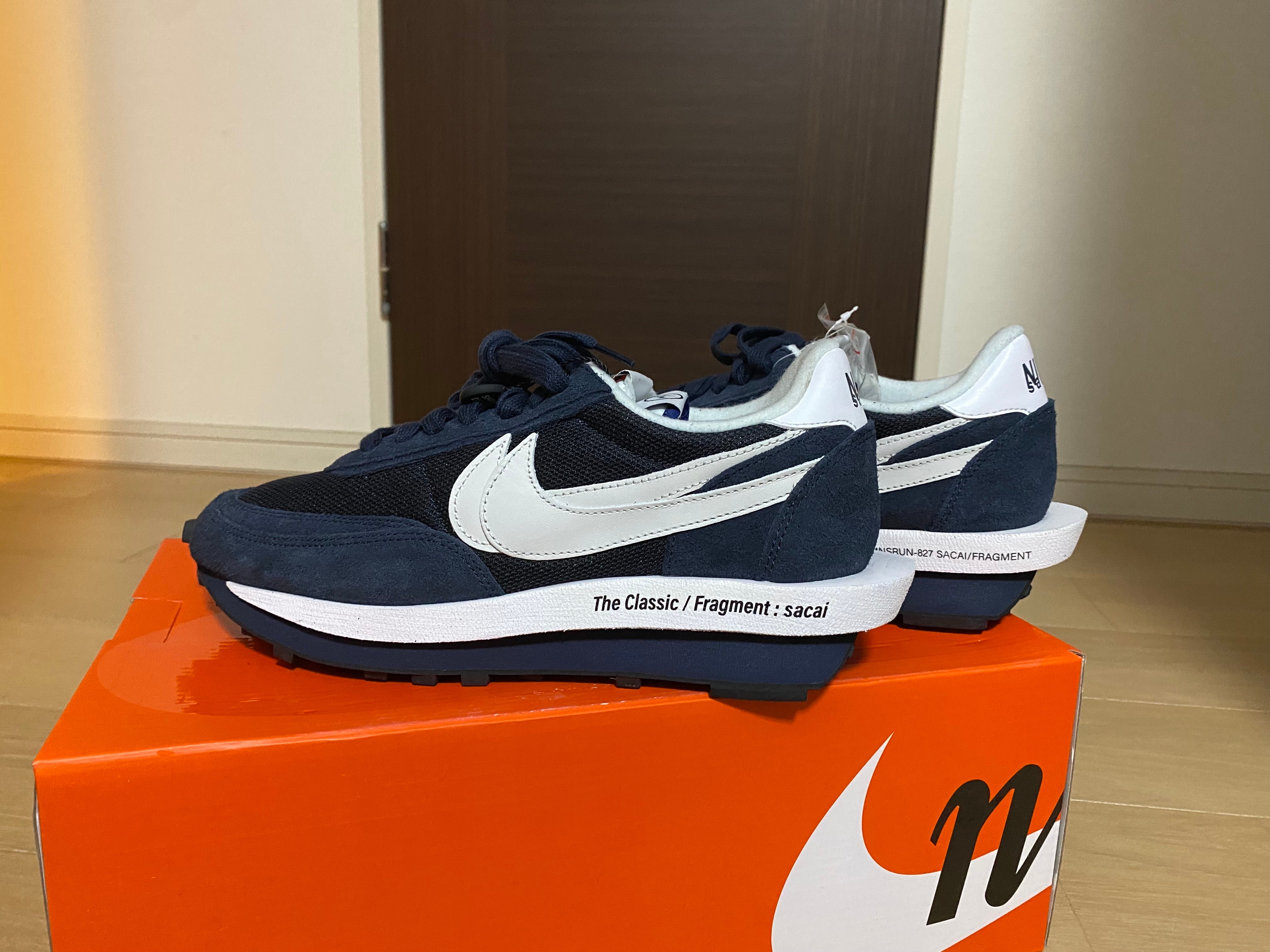 fragment design × sacai × Nike LD Waffle "Blackended Blue"