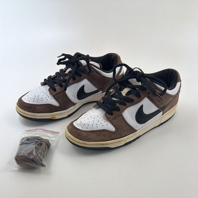 Nike SB Dunk Low "White/Black/Trail End Brown"