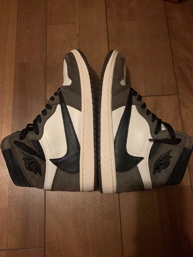 Travis Scott × Nike Air Jordan 1 Retro High OG TS SP "Sail/Dark Mocha"