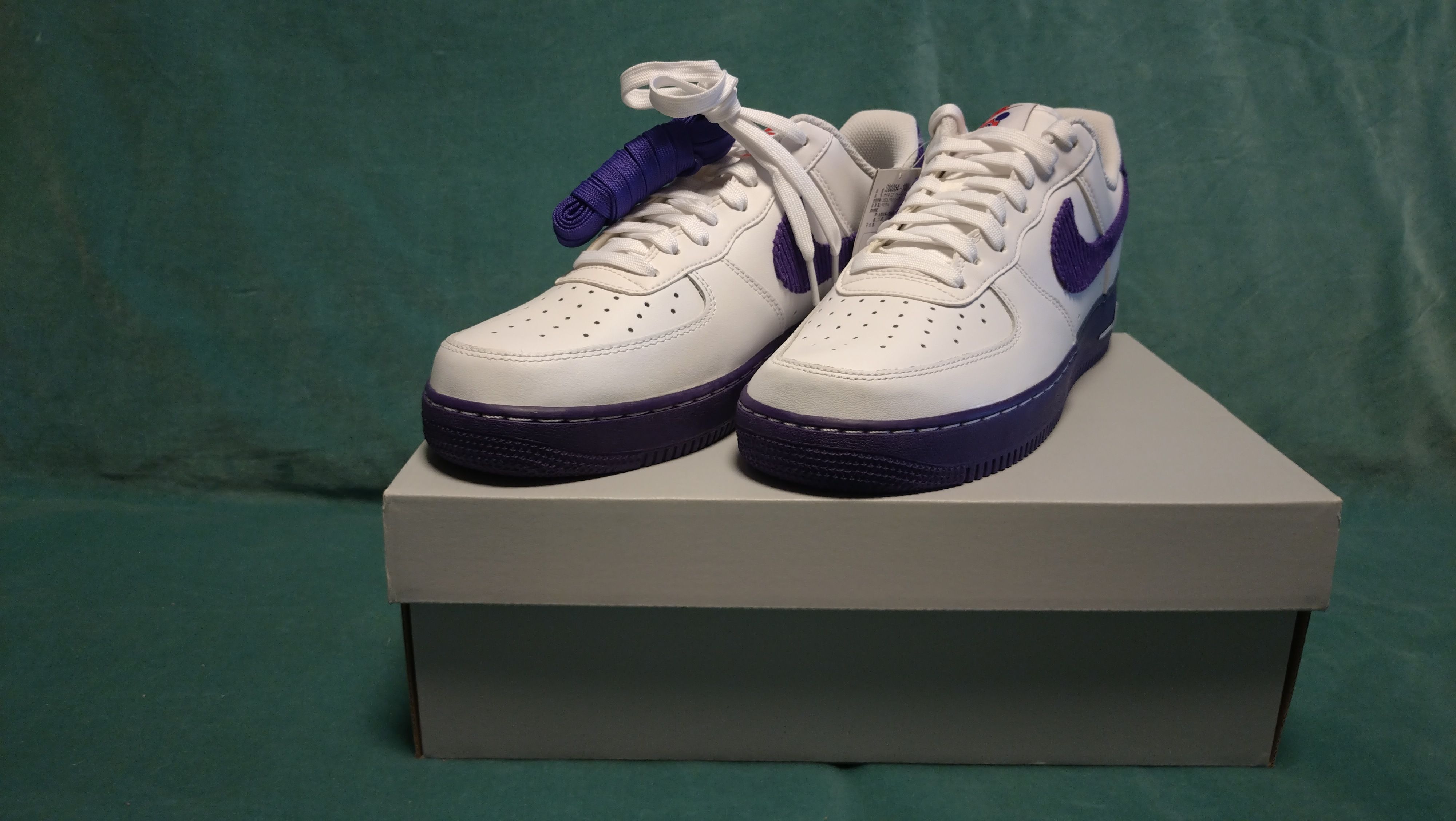 Nike Air Force 1 Low '07 EMB "White and Court Purple"