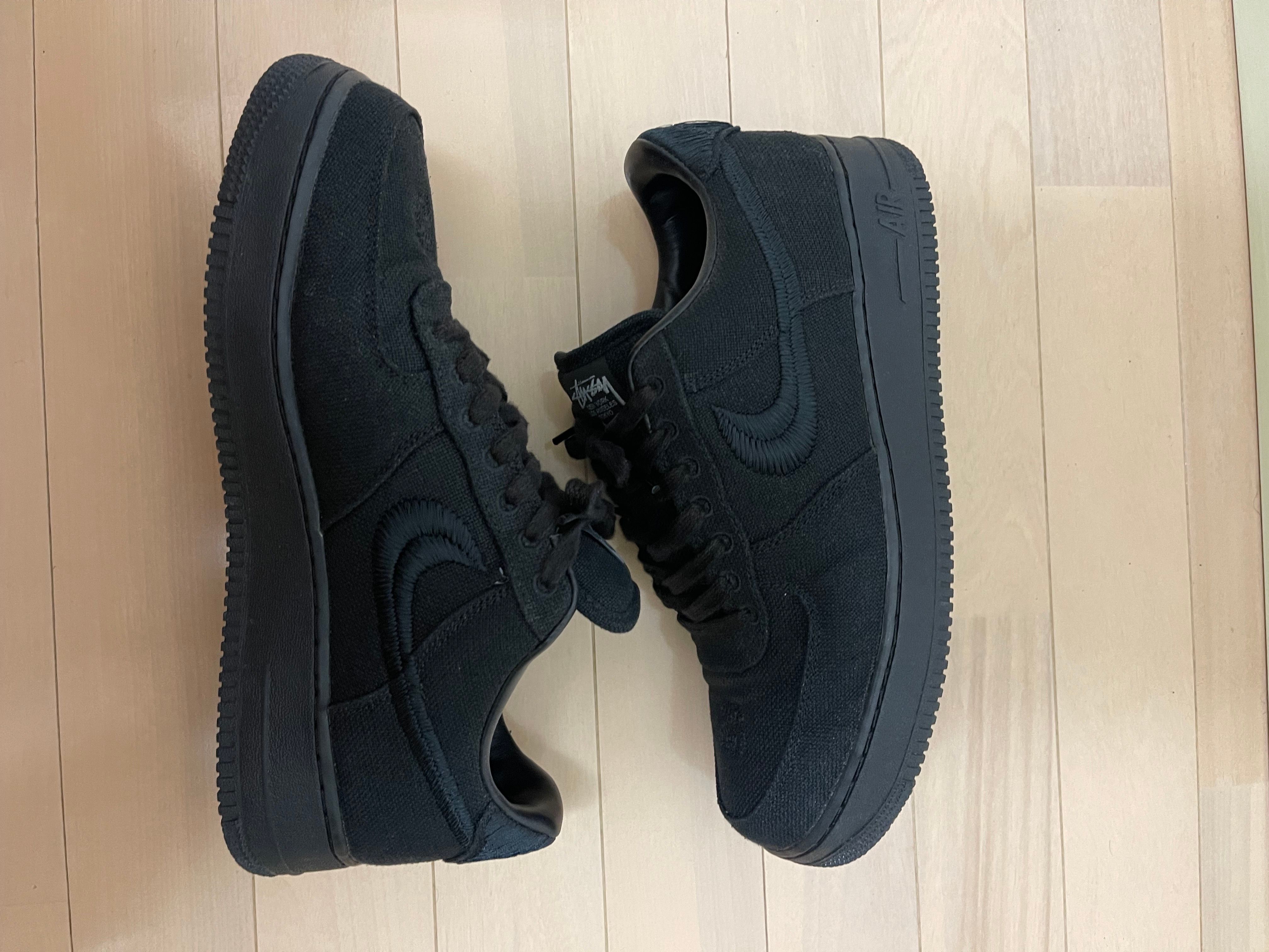 Stussy × Nike Air Force 1 Low "Triple Black"