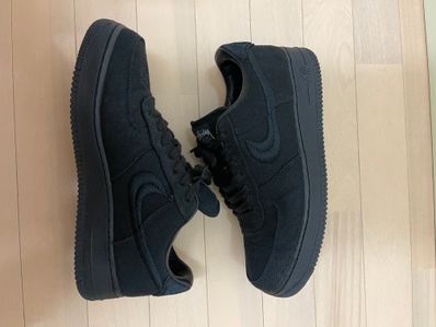 Stussy × Nike Air Force 1 Low "Triple Black"