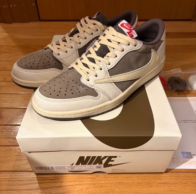 Travis Scott × Nike Air Jordan 1 Low OG SP "Reverse Mocha/Sail and Ridgerock"