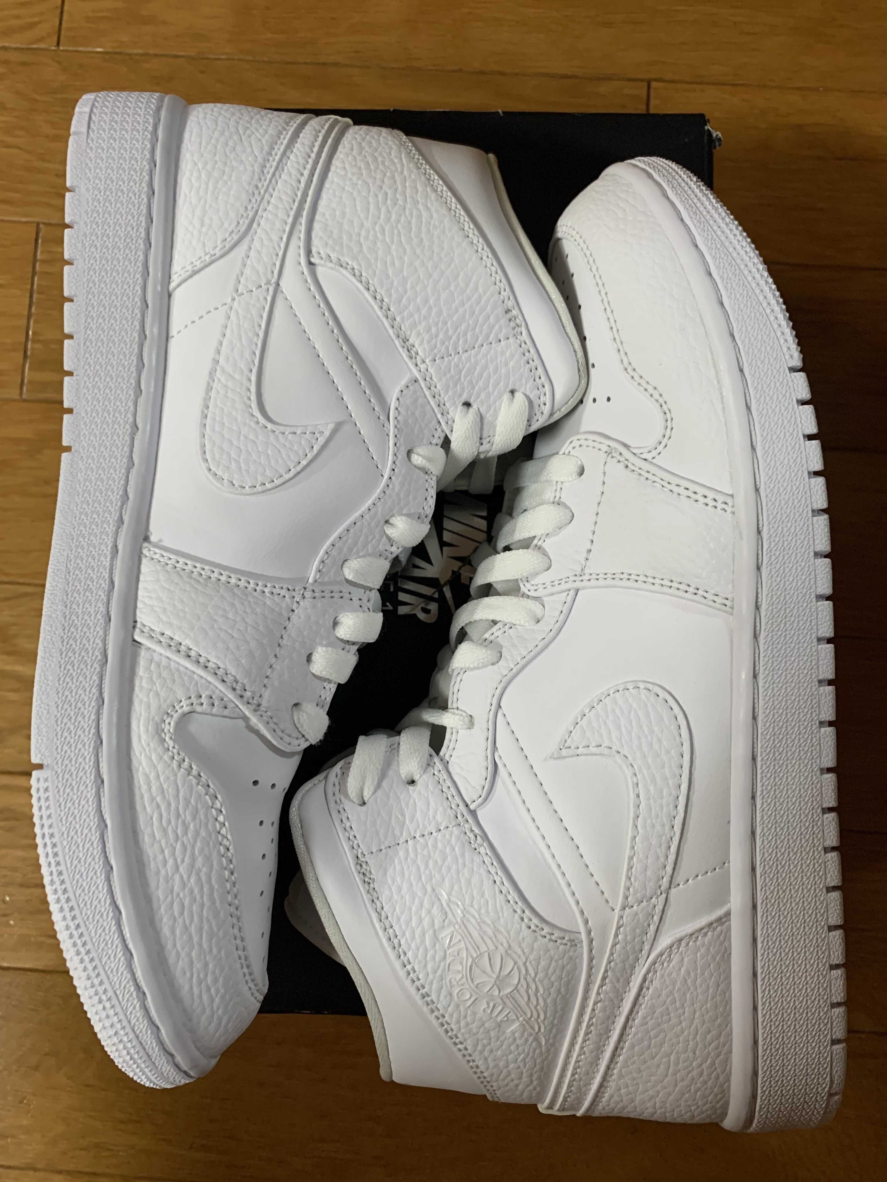 Nike Air Jordan 1 Mid "Triple White"(2020)