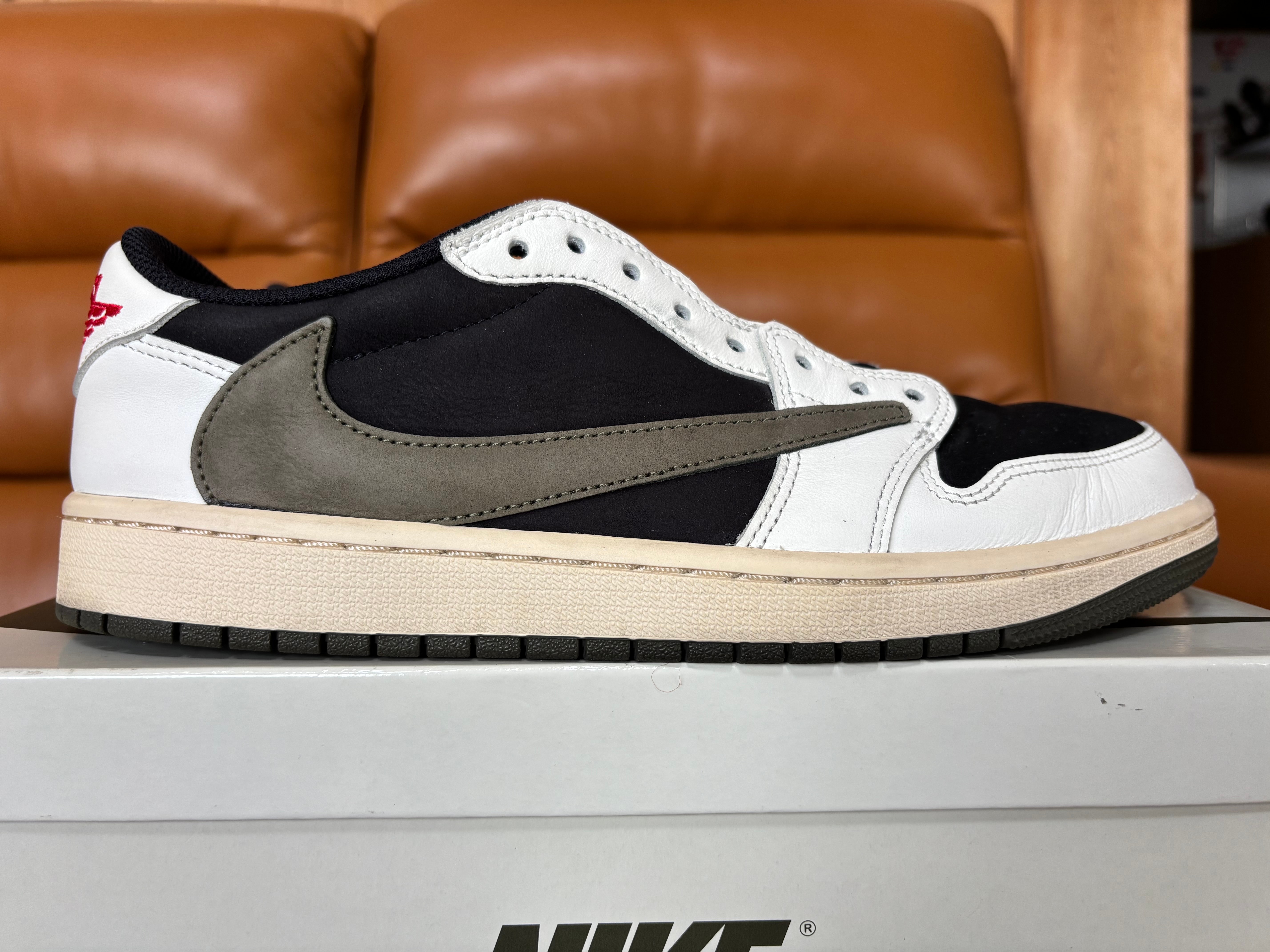 Travis Scott × Nike Women's Air Jordan 1 Low OG "Medium Olive"