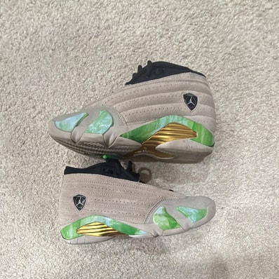 Aleali May × Nike Women's Air Jordan 14 Low "Light Sand/Light Sand White"