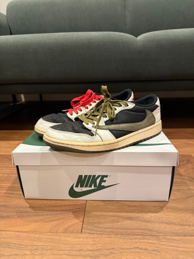 Travis Scott × Nike Women's Air Jordan 1 Low OG "Medium Olive"