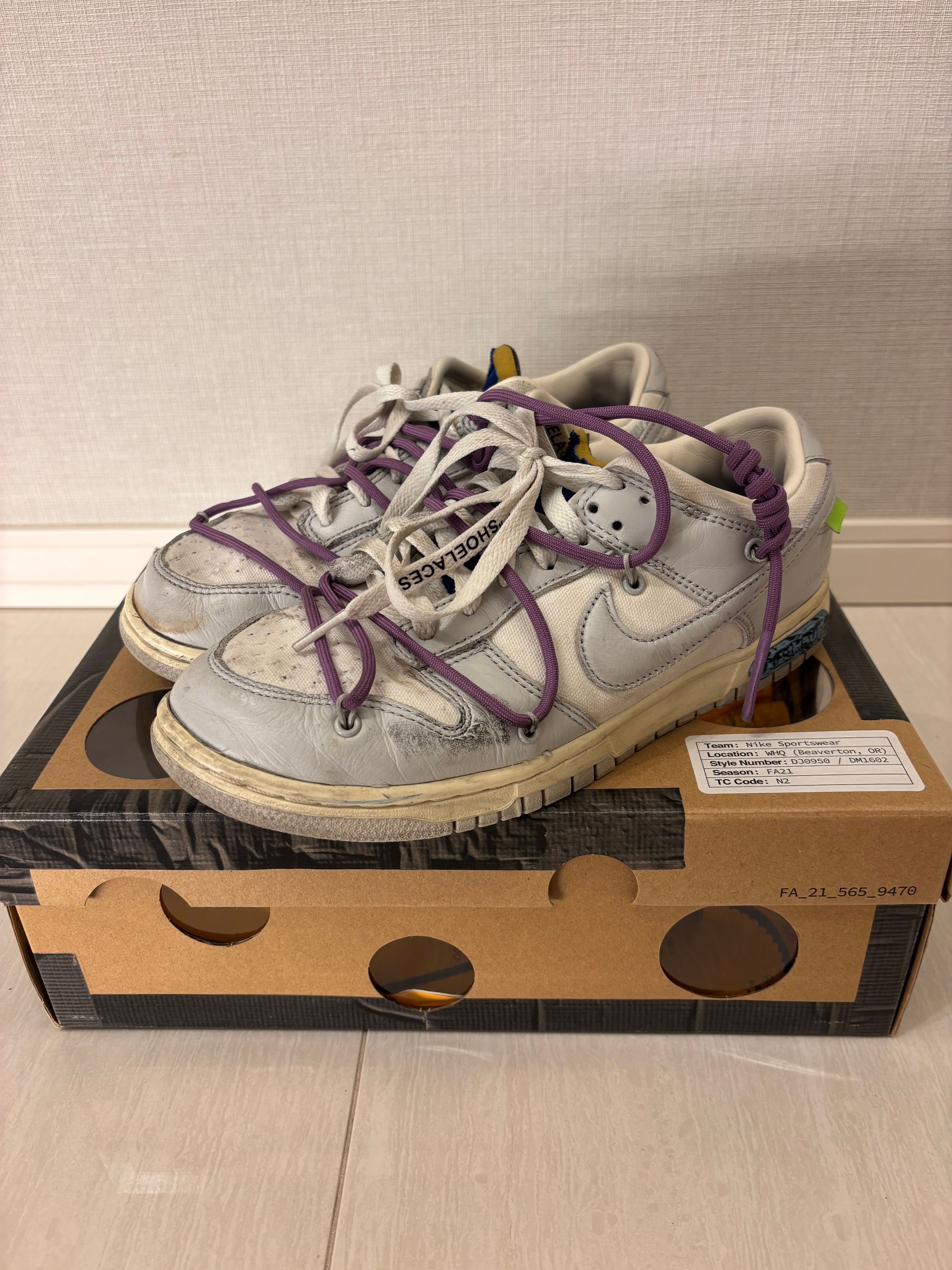Off-White × Nike Dunk Low 1 of 50 "Lot.48" 