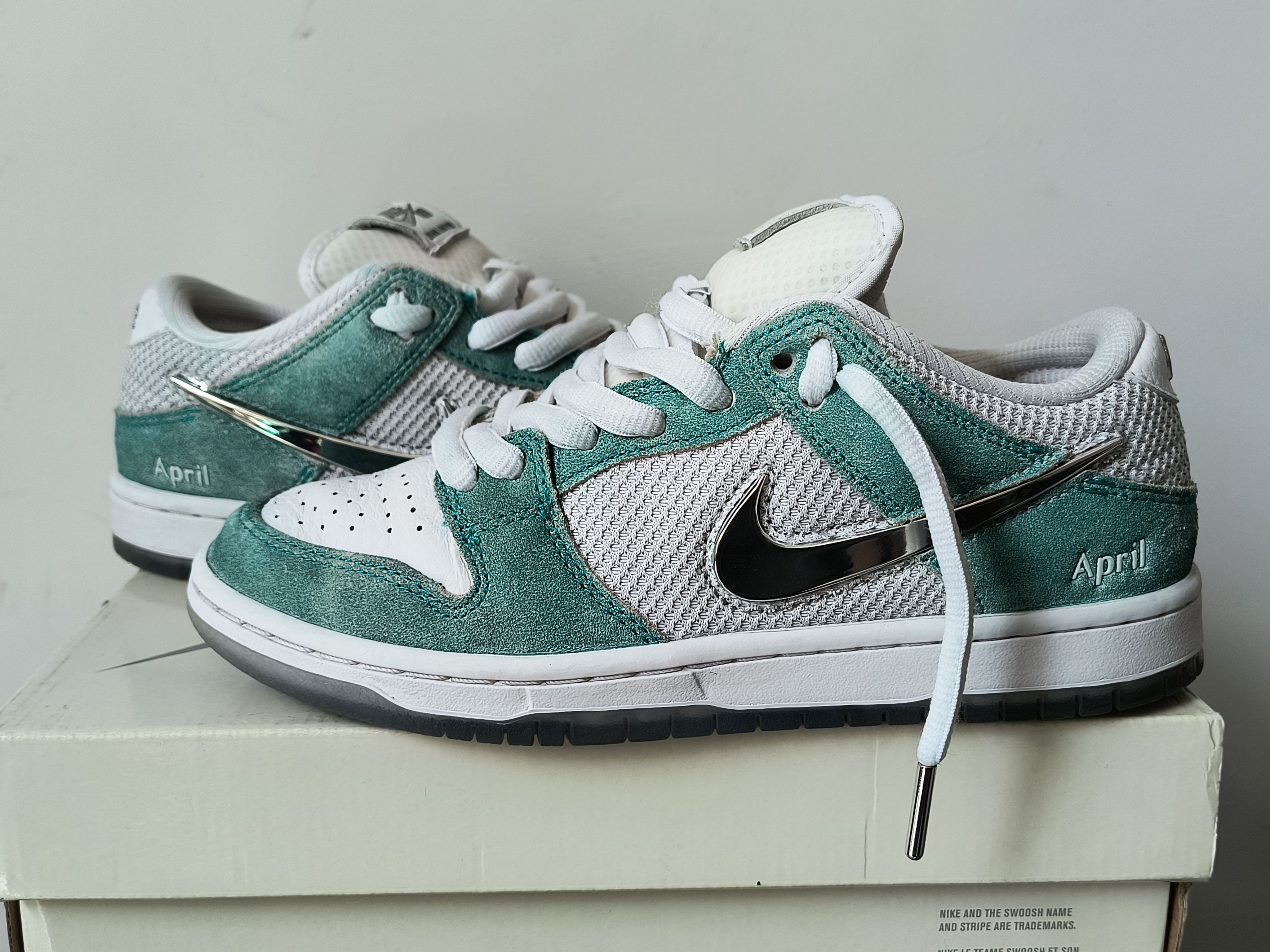 APRIL SKATEBOARDS × Nike SB Dunk Low Pro QS "White and Multi-Color"