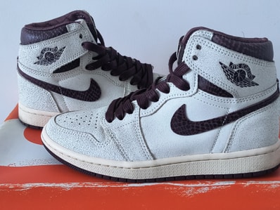 A Ma Maniere × Nike Air Jordan 1 Retro High OG "Sail and Burgundy"
