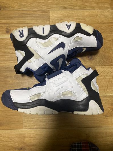 NIKE AIR BARRAGE MID WHITE/NAVY