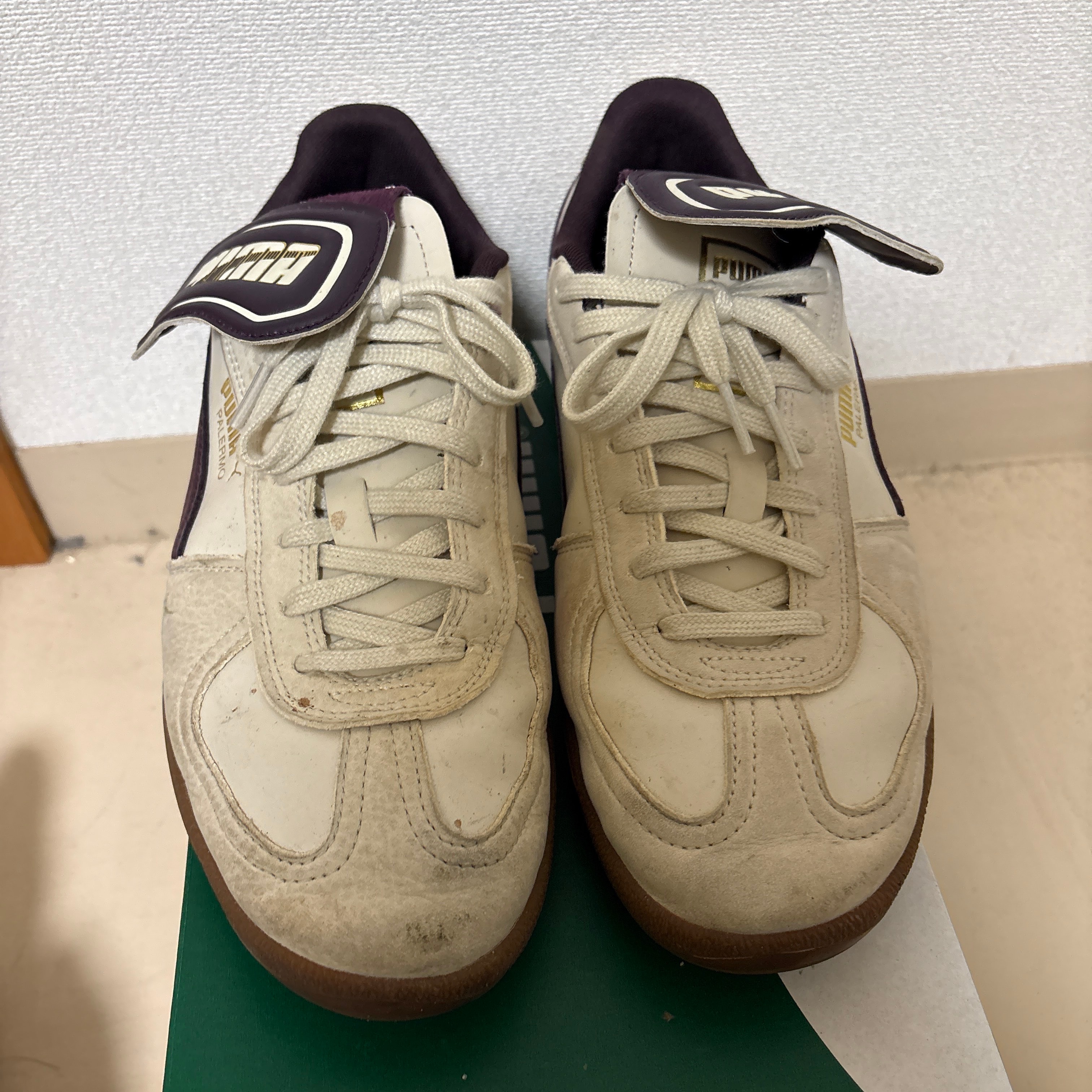 Puma Palermo Premium "Alpine Snow/Midnight Plum"