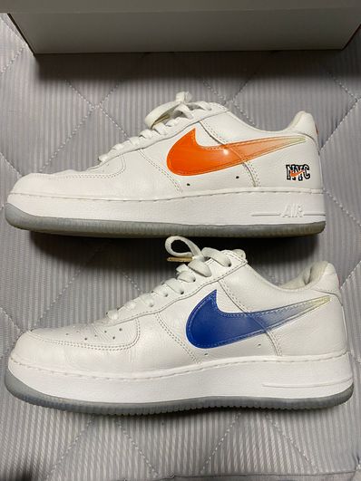 KITH × Nike Air Force 1 Low "White/Rush Blue/White/Brilliant Orange"