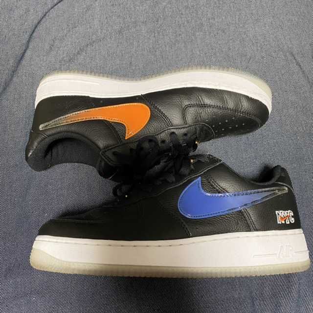 KITH × Nike Air Force 1 Low New York Knicks "Black/Brilliant Orange/Rush/Brilliant White"