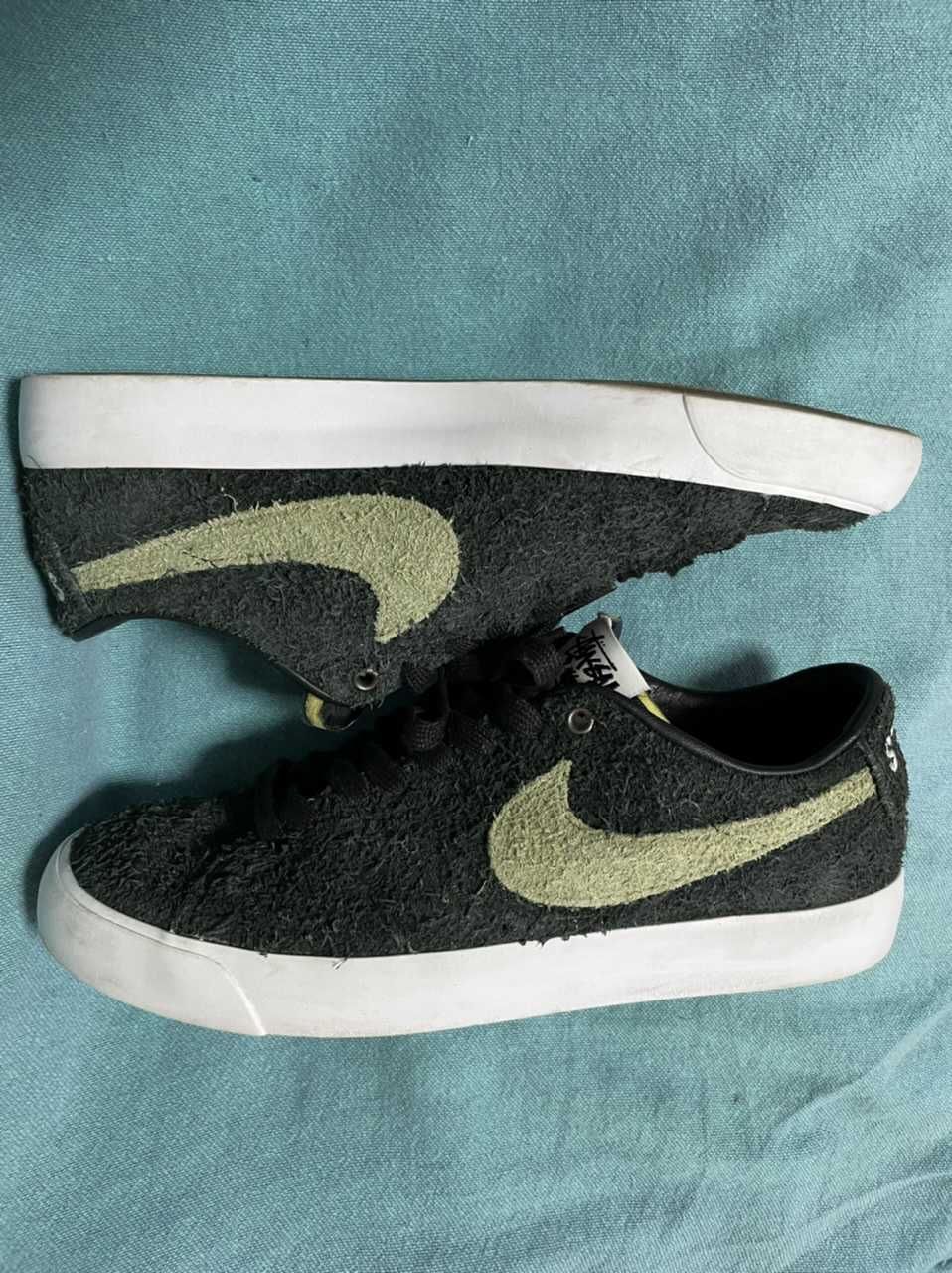 Stussy × Nike SB Blazer Low "Black/Palm Green"