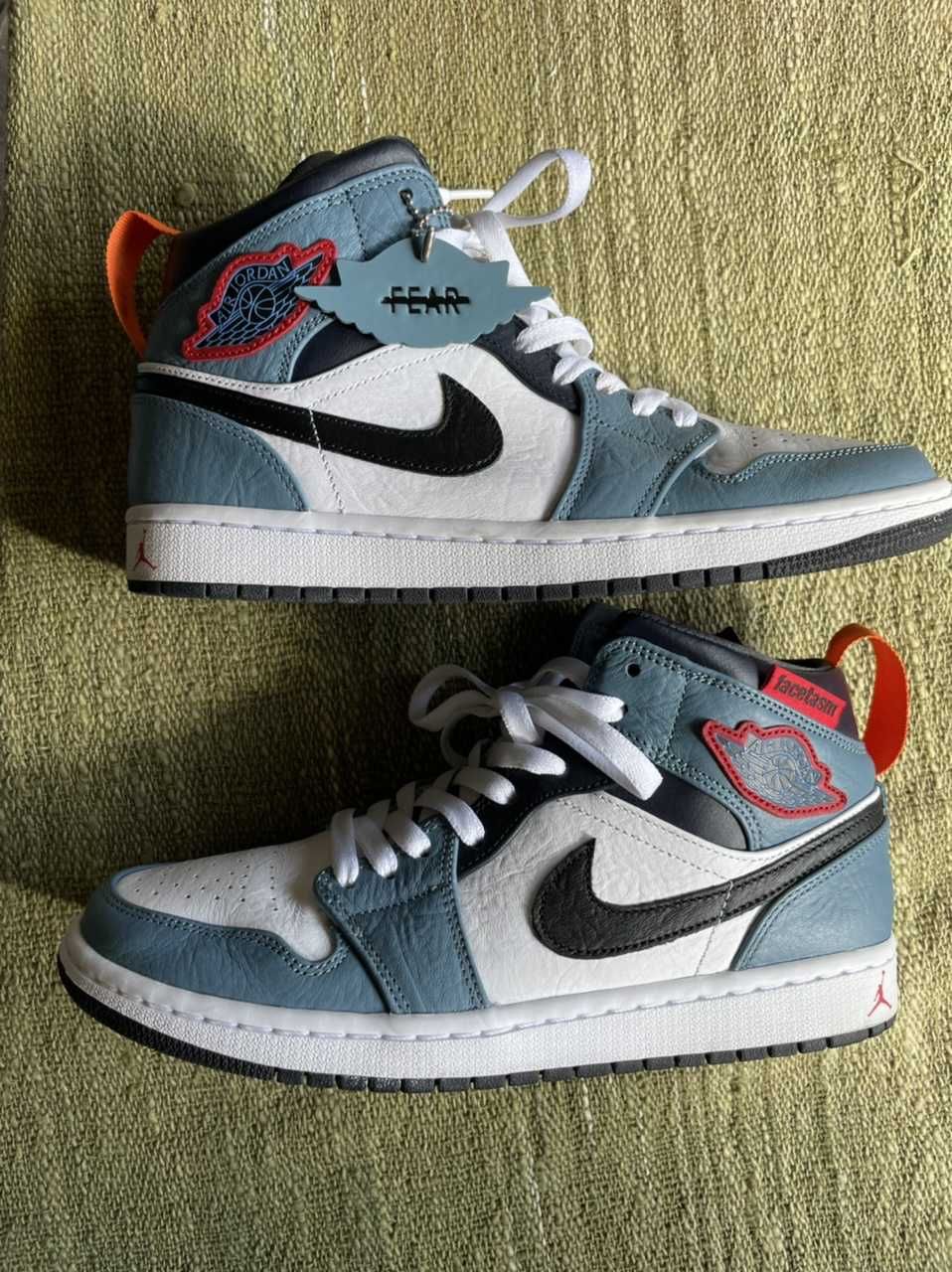 FACETASM × Nike Air Jordan 1 Mid "White/Navy"