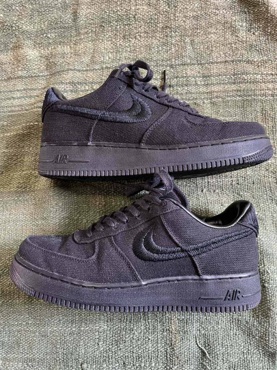 Stussy × Nike Air Force 1 Low "Triple Black"