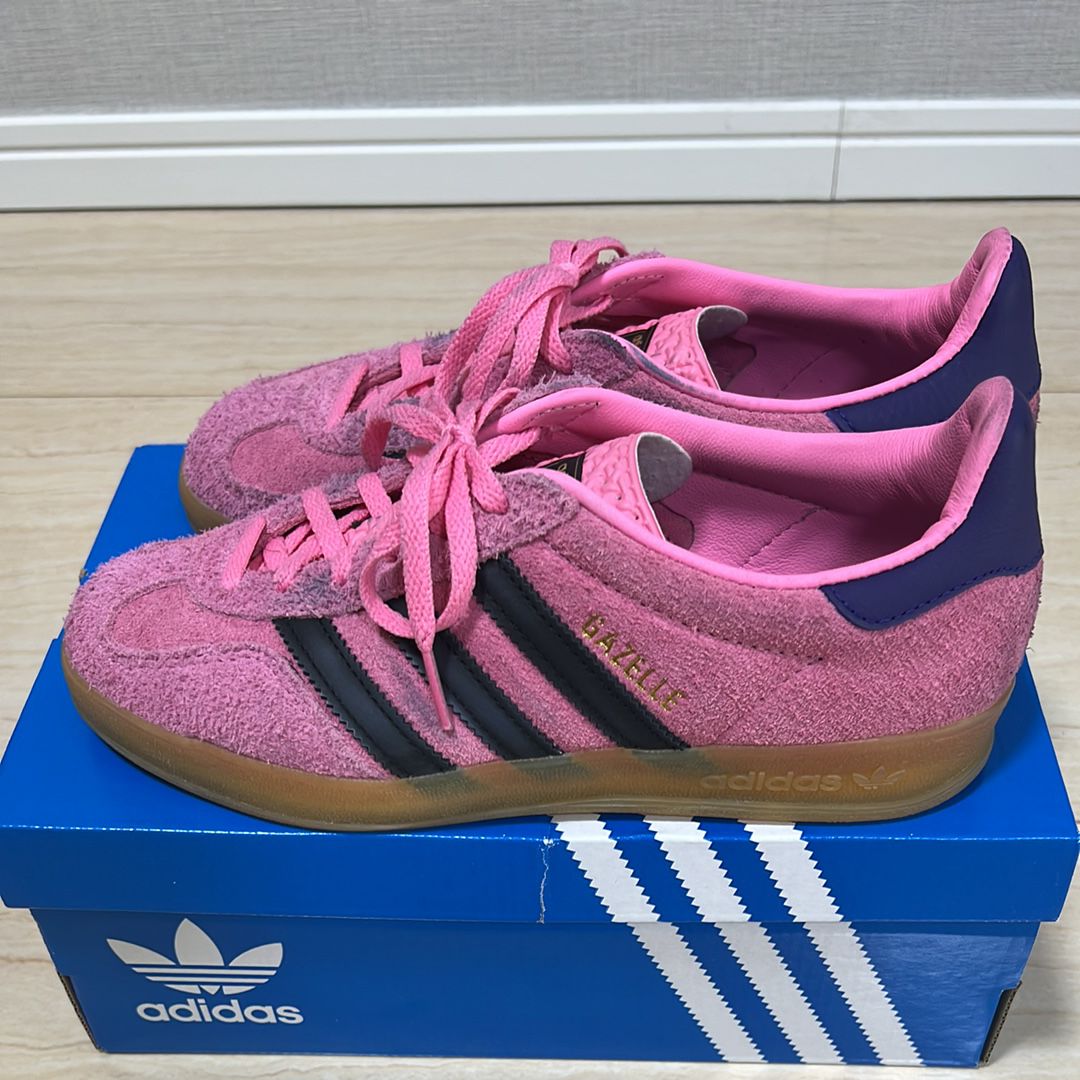 adidas Women's Gazelle Indoor "Bliss Pink/Core Black/Collegiate Purple"
