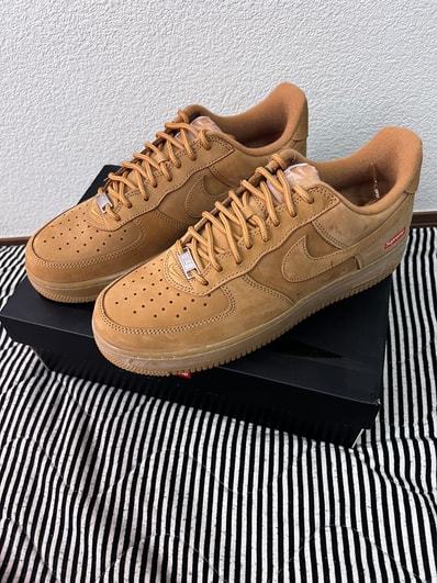 Supreme × Nike Air Force 1 Low "Flax/Wheat"