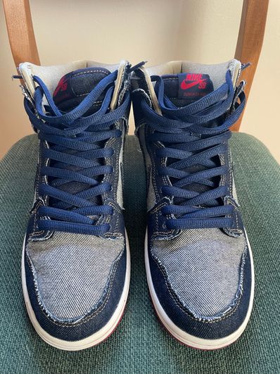 Nike SB Dunk High Reese Forbes Denim "Midnight Navy"