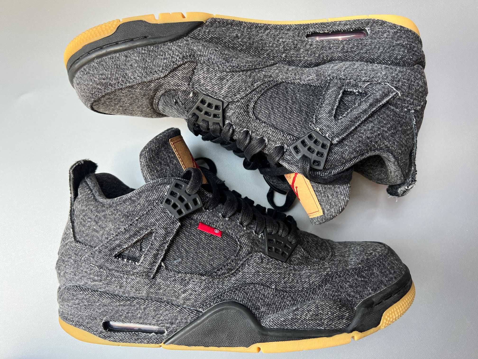 Nike × Levi's Air Jordan 4 "Black Denim" (Tag: ®)