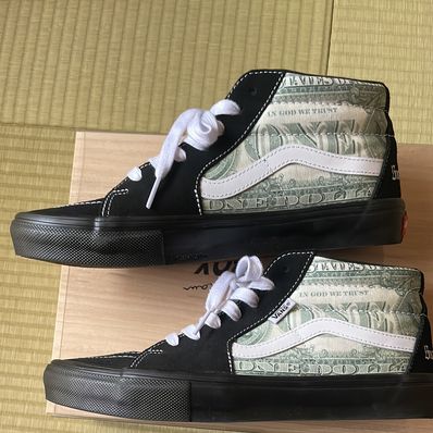 Supreme × Vans Dollar Skate Grosso Mid "Black"