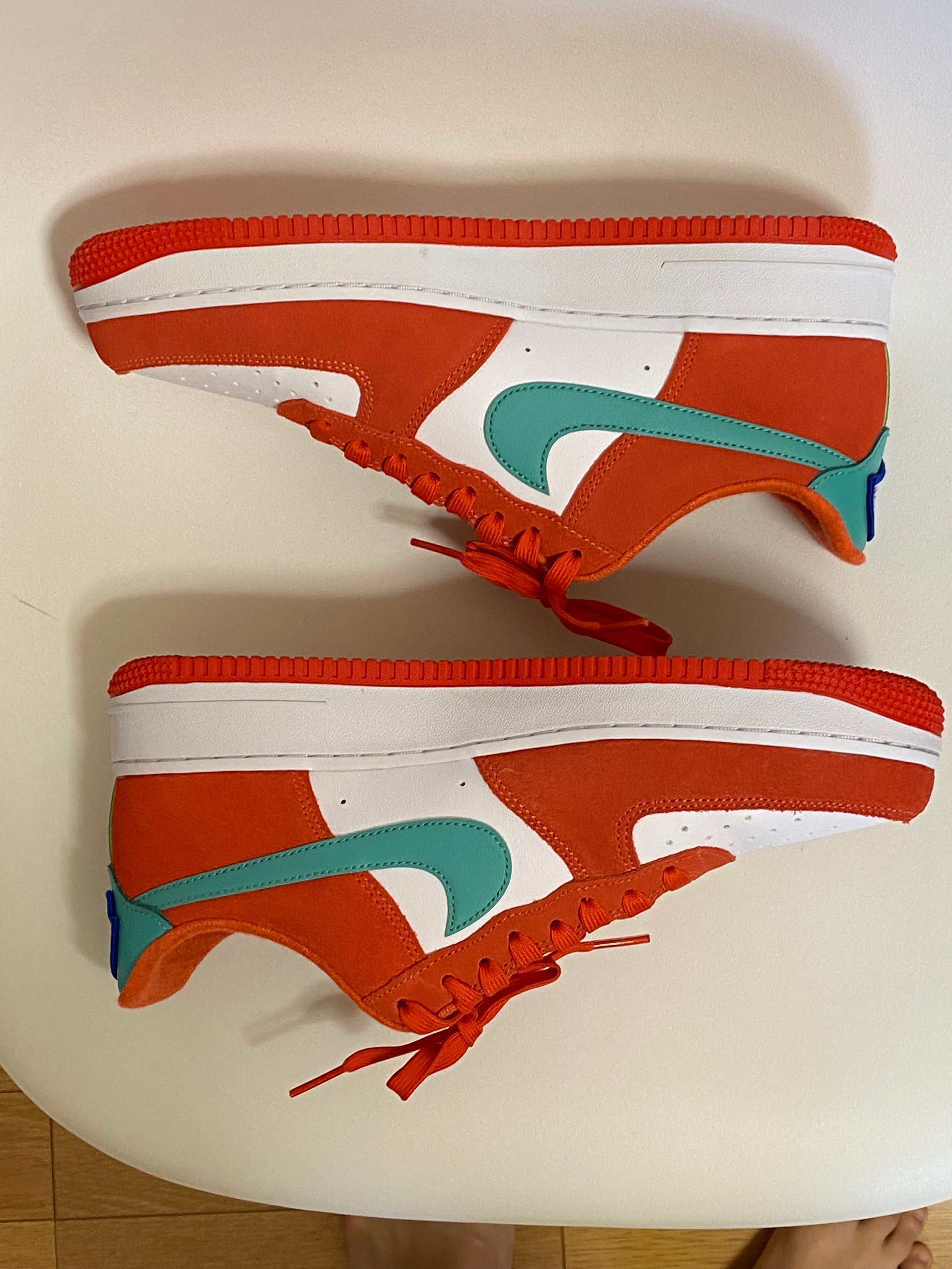 Nike Air Force 1 Low '07 LV8 Athletic Club "Rush Orange/Washed Teal-White"