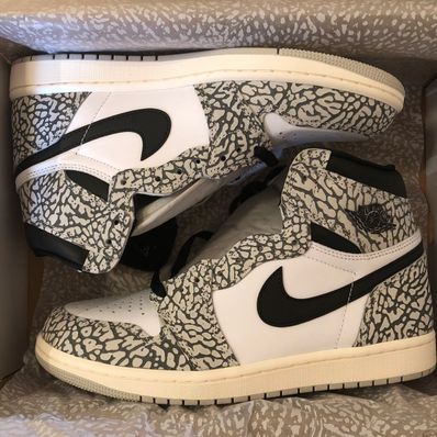 Nike Air Jordan 1 High OG "White Cement/Safari"