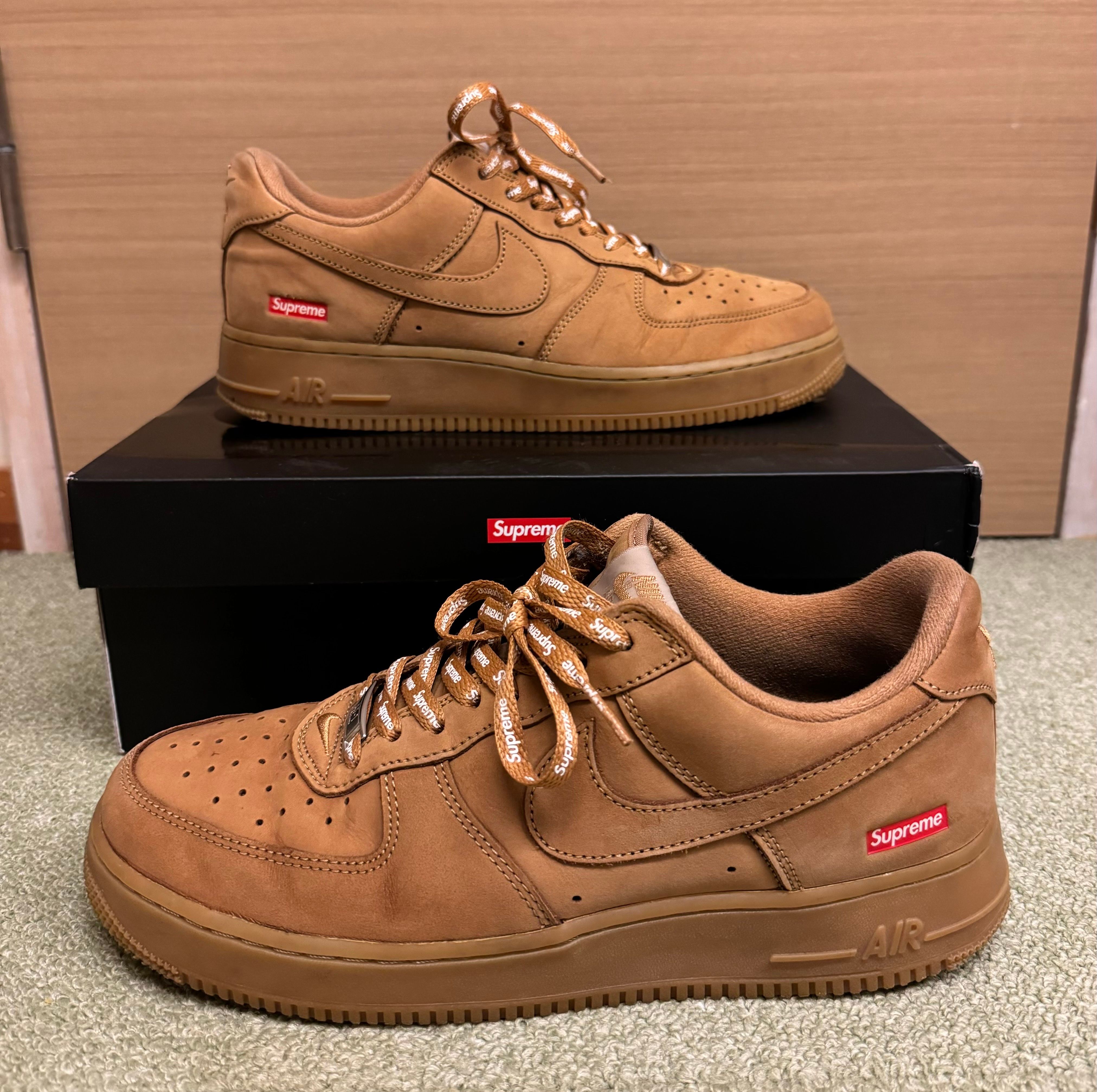 Supreme × Nike Air Force 1 Low "Flax/Wheat"