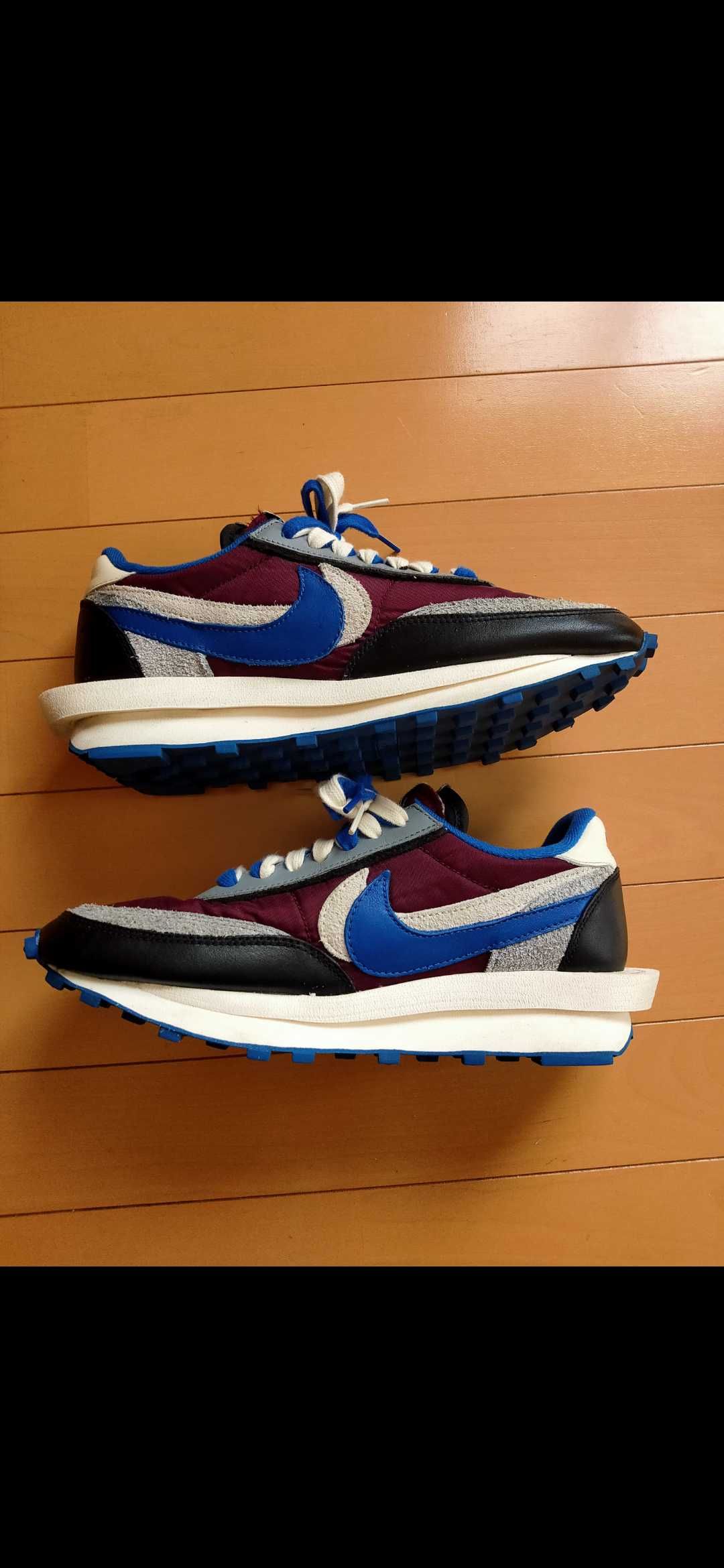 UNDERCOVER × sacai × Nike LD Waffle "Night Maroon/Pale Ivory-Ground Grey-Team Royal"