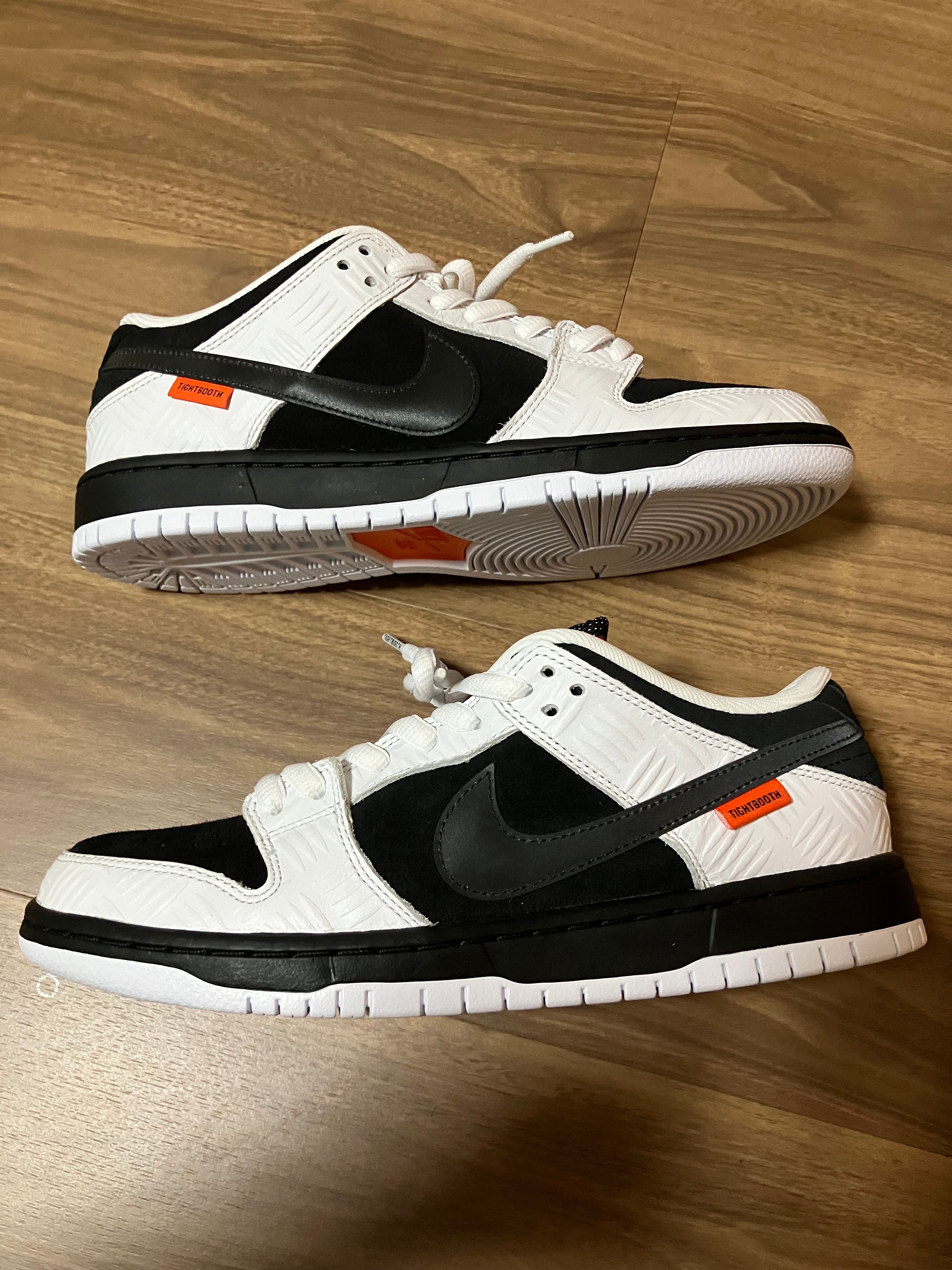 TIGHTBOOTH × Nike SB Dunk Low Pro QS "Black and White"