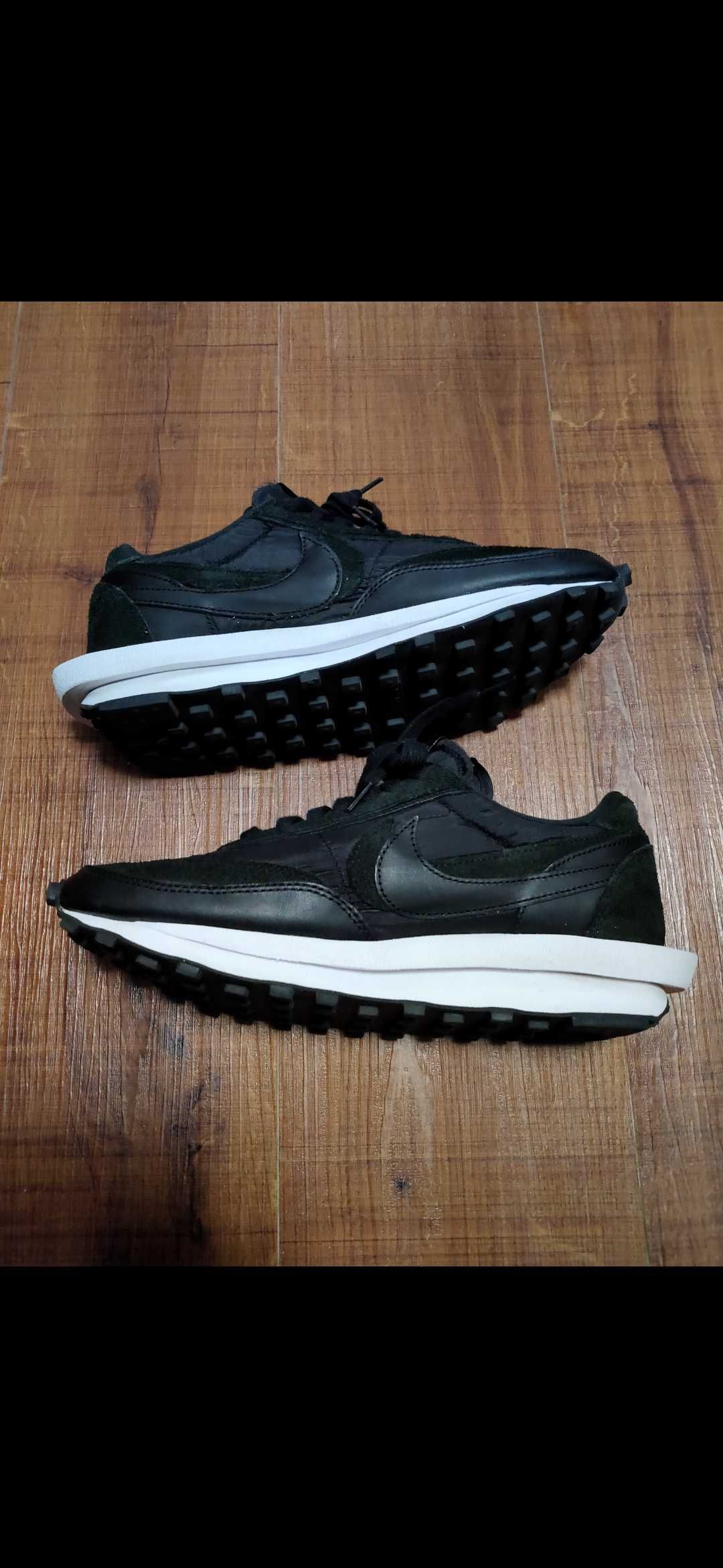 sacai × Nike LDV Waffle "Triple Black"